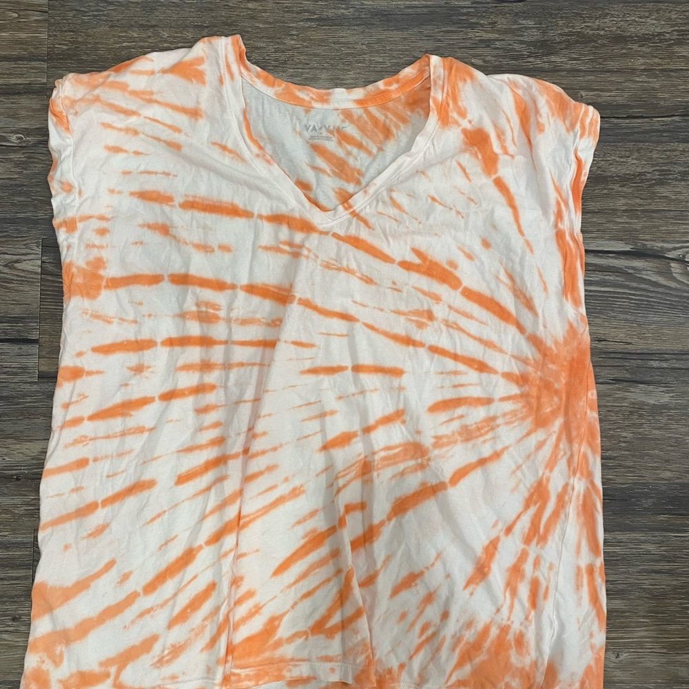 Ava and Viv orange tie dye t shirt